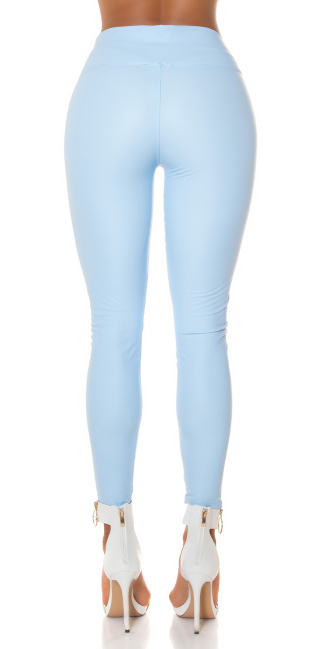 Wetlook thermo leggings blauw